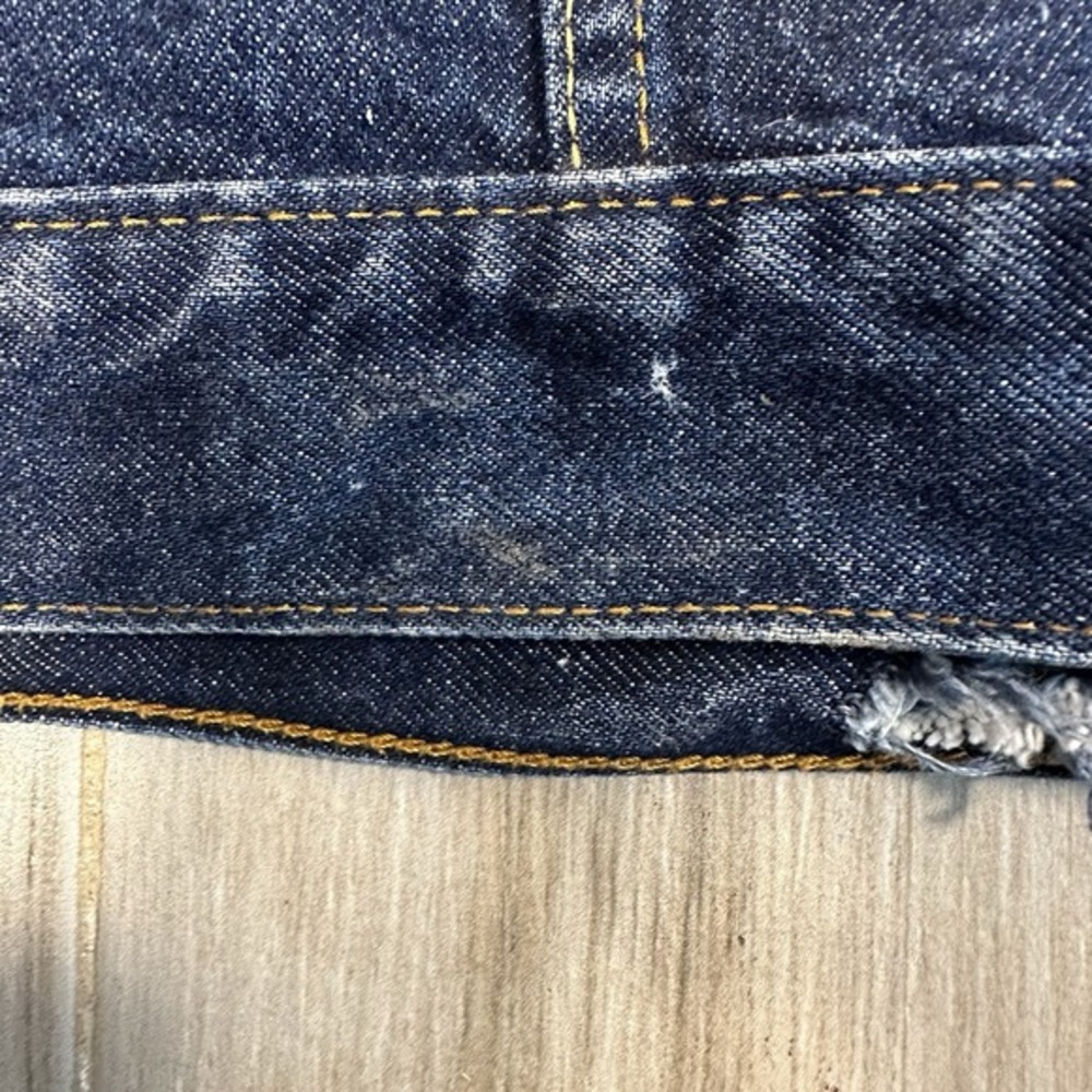 VTG Levis Dark Blue Denim Trucker Standard Jean Jacket 70507 Mens XL Y2K Work - Picture 16 of 16